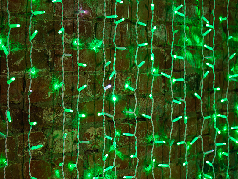 Гирлянда Neon-Night Светодиодный Дождь 2x1.5m 360 LED Green 235-114 гирлянда neon night