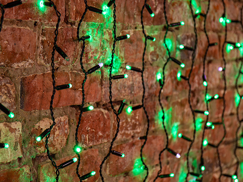 Гирлянда Neon-Night Светодиодный Дождь 2x1.5m 360 LED Green 235-124 гирлянда neon night светодиодный дождь 2x1 5m 360 led red 235 122