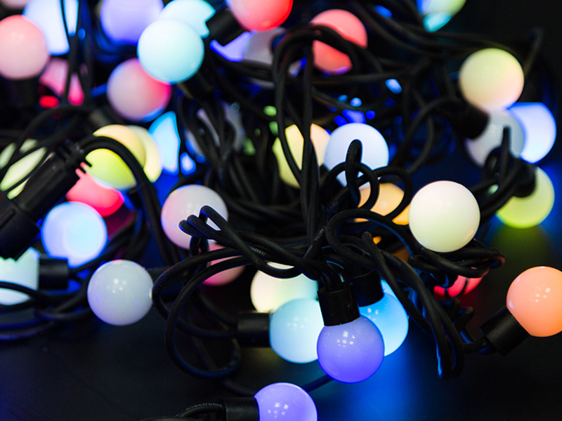 

Гирлянда Neon-Night Мультишарики 17.5mm 20m RGB 303-509, 303-509