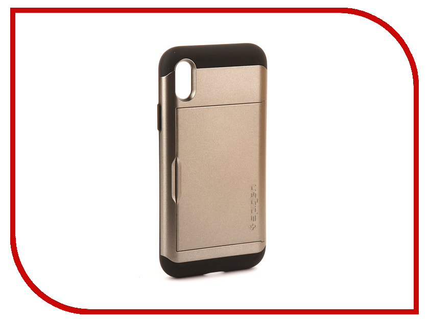 фото Аксессуар Чехол Spigen Slim Armor CS для APPLE iPhone X Steel 057CS22156