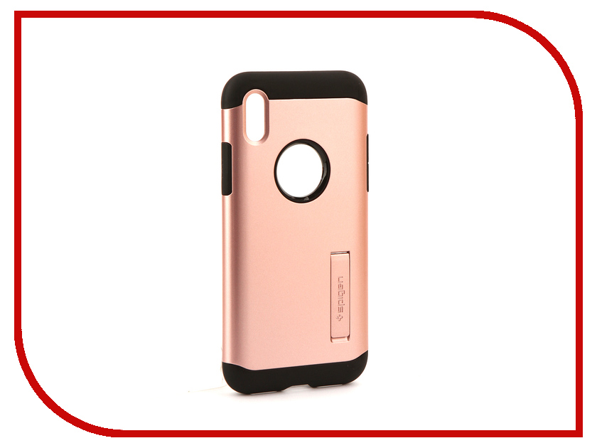 фото Аксессуар Чехол Spigen Slim Armor для APPLE iPhone X Pink-Gold 057CS22139