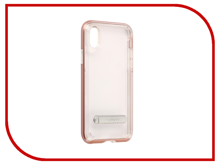 фото Аксессуар Чехол Spigen Crystal Hybrid для APPLE iPhone X Pink-Gold 057CS22146