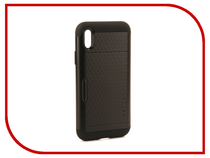 фото Аксессуар Чехол Spigen Crystal Wallet для APPLE iPhone X Black 057CS22151