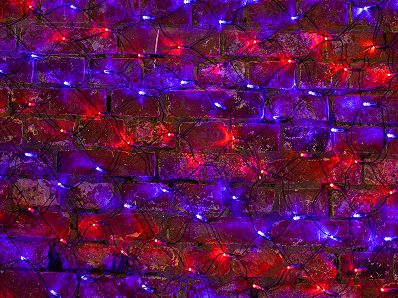 Гирлянда Neon-Night Сеть 2x1.5m 288 LED Red-Blue 215-023 baber shop neon sign blue