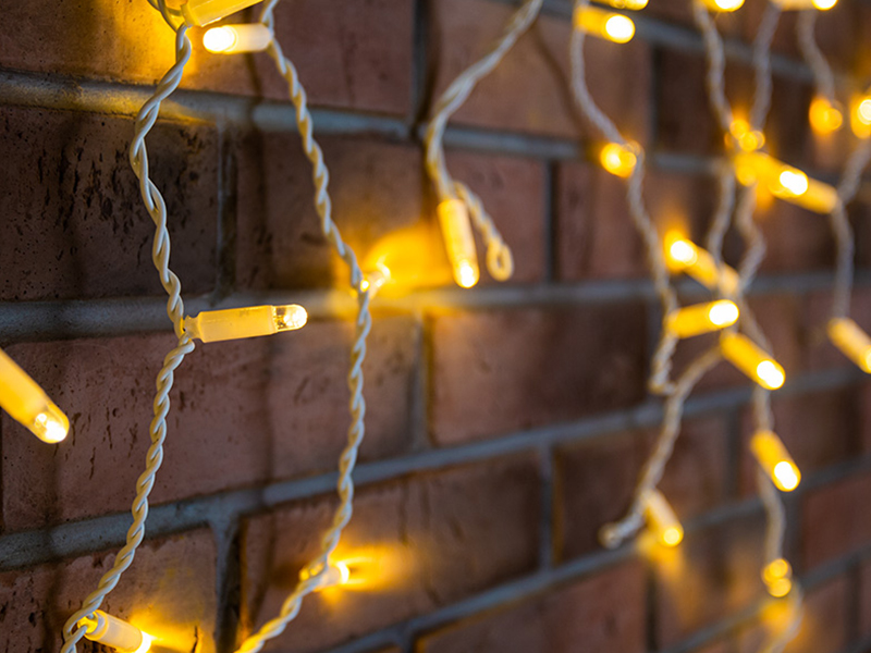 

Гирлянда Neon-Night Айсикл 4.8x0.6m 176 LED Warm-White 255-138, 255-138