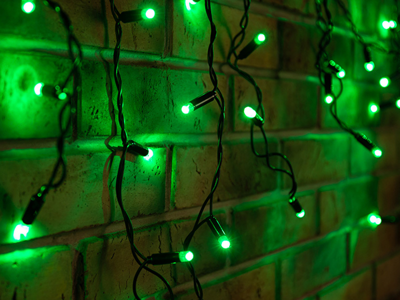 

Гирлянда Neon-Night Айсикл 4.8x0.6m 176 LED Green 255-134, 255-134