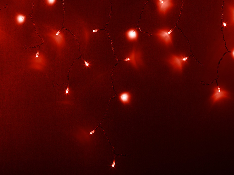 Гирлянда Neon-Night Айсикл 2.4x0.6m 88 LED Red 255-052 фотографии