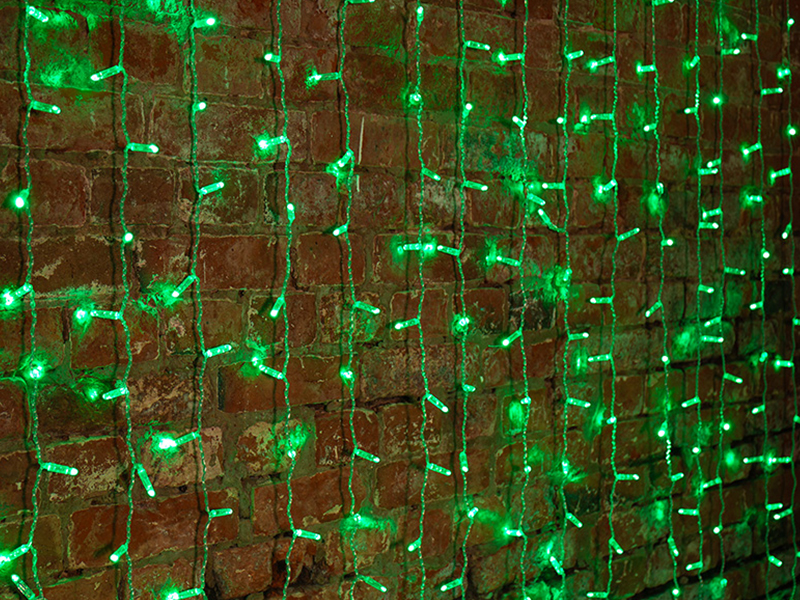 Гирлянда Neon-Night Светодиодный Дождь 2x1.5m 192 LED Green 235-304-6 гирлянда neon night светодиодный дождь 2x3m 448 led green 235 154 6