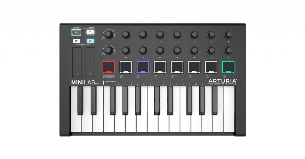 

MIDI-клавиатура Arturia MiniLab mkII Black Edition, MiniLab mkII Black Edition