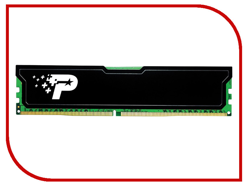

Модуль памяти Patriot Memory DDR4 DIMM 2400MHz PC4-19200 CL16 - 4Gb PSD44G240041H, PSD44G240041H