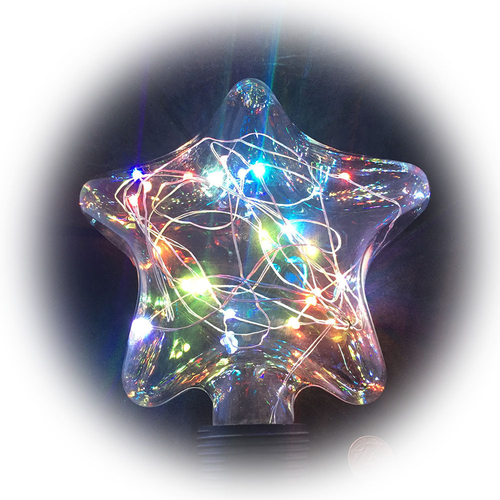 фото Светящееся украшение светодиодная лампа espada звезда multicolor e-e27fs63fc