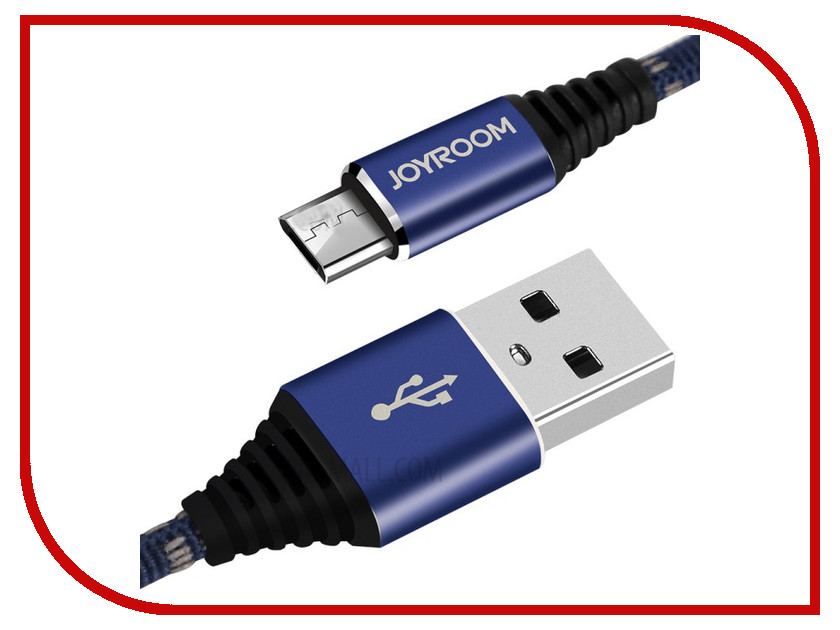

Аксессуар JoyRoom Woven Fabric S-L316m USB - micro USB Blue