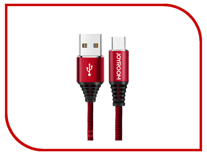 

Аксессуар JoyRoom Woven Fabric S-L316m USB - micro USB Red