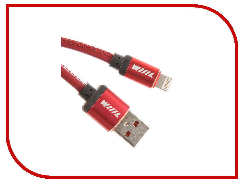 

Аксессуар WIIIX USB-Lightning 1m Red CB810-2A-U8-LR-10R