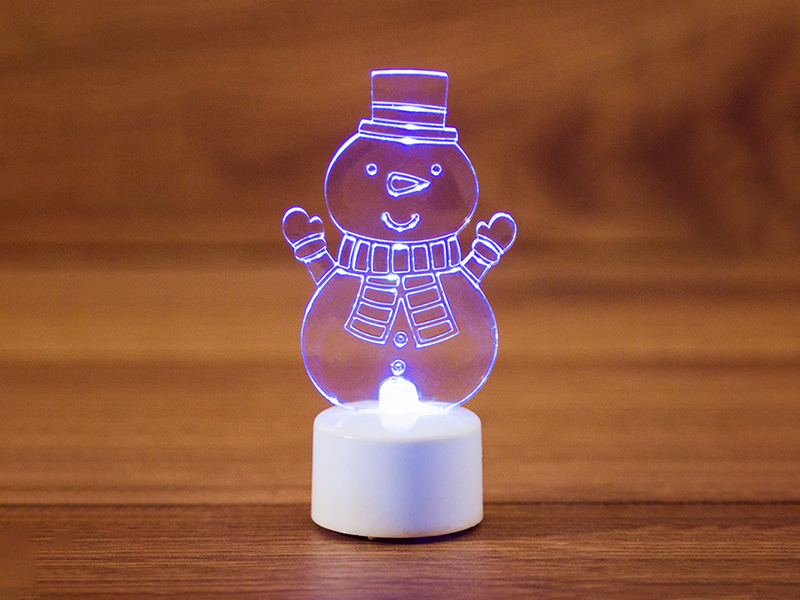 

Игрушка Neon-Night Снеговик с шарфом 2D 10cm LED RGB 501-053, Снеговик с шарфом