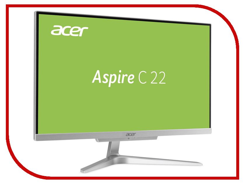 фото Моноблок Acer Aspire C22-860 Silver DQ.B93ER.001 (Intel Core i3-7100U 2.4 GHz/4096Mb/500Gb/Intel HD Graphics/Wi-Fi/Bluetooth/Cam/21.5/1920x1080/DOS)