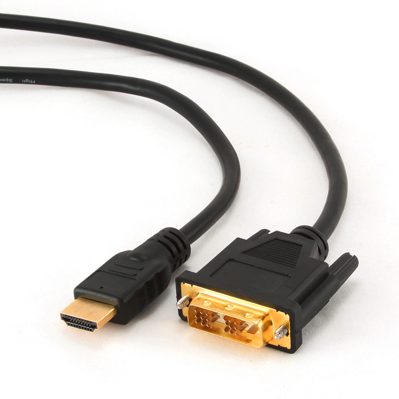 фото Аксессуар Konoos HDMI 19M - DVI 19M 4.5m Black KC-HDMI-DVI-5