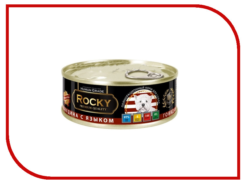 

Корм Rocky Мясное ассорти Говядина /Язык 100g для собак 80999