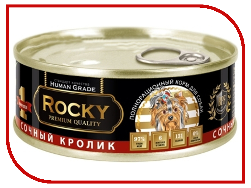 

Корм Rocky Сочный Кролик 100g для собак 81038