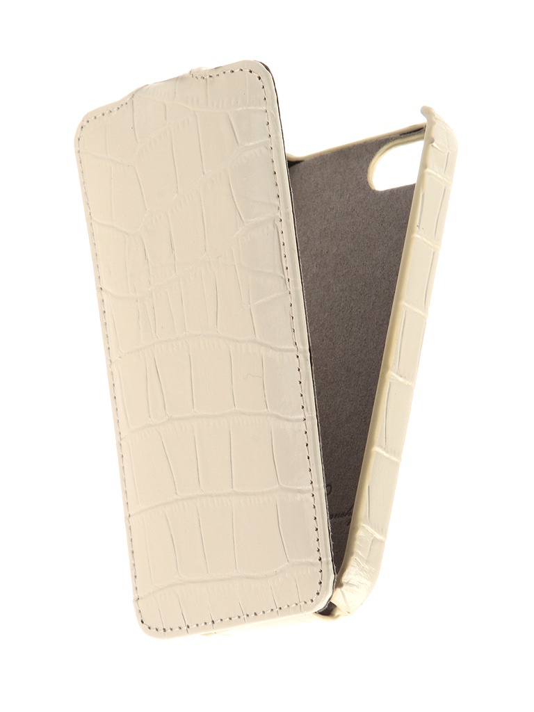 

Аксессуар Чехол Melkco для APPLE iPhone 5S / SE White Crocodile 3031, 3031