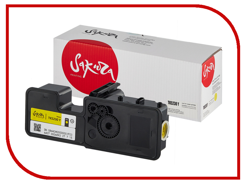 

Картридж Sakura Yellow для Kyocera Mita ECOSYS pp5021cdn/p5021cdw/p5221cdn/p5521cdw 2200к, SATK5230Y