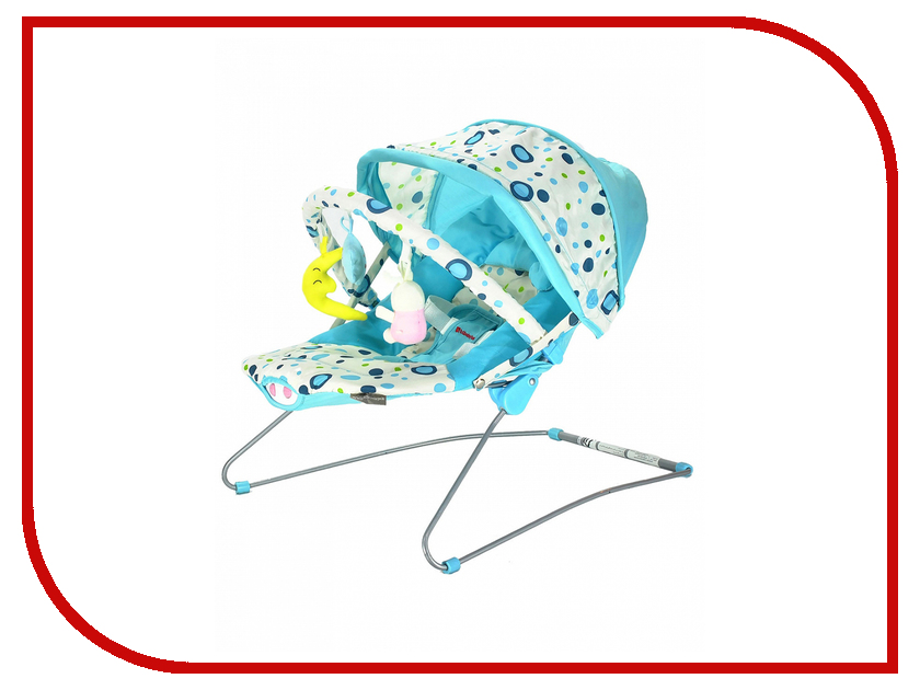 фото Кресло-шезлонг Everflo Baby Bouncer Bebabybus UC42 Blue