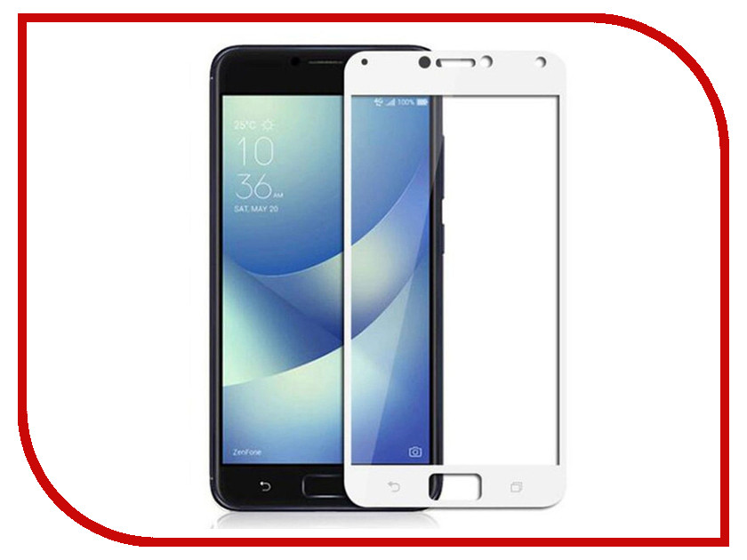 

Аксессуар Защитное стекло ASUS ZenFone 4 Max ZC554KL Svekla Full Screen White ZS-SVASZC554KL-FSWH