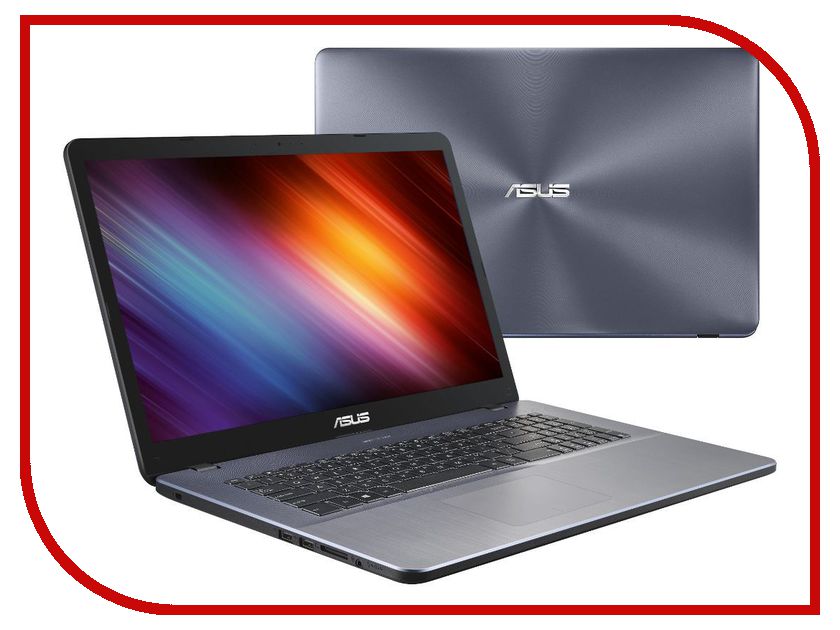 фото Ноутбук ASUS X705UV-GC227 90NB0EW2-M02470 (Intel Core i3-6006U 2.0 GHz/8192Mb/1000Gb/No ODD/nVidia GeForce 920MX 2048Mb/Wi-Fi/Bluetooth/Cam/17.3/1920x1080/Endless)