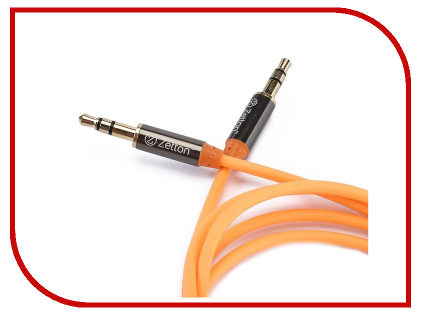

Аксессуар Zetton AUX Metal 3.5 Jack/M - 3.5 Jack/M Orange ZTLSAUX1BO