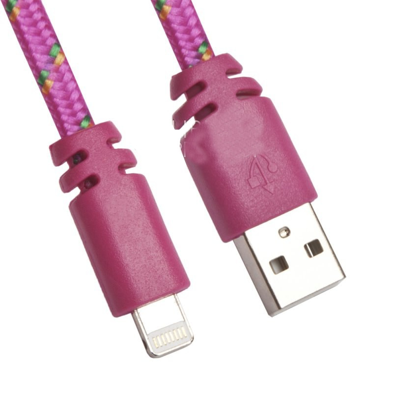 Аксессуар Liberty Project Кабель USB - Lightning Dark Pink 0L-00030340