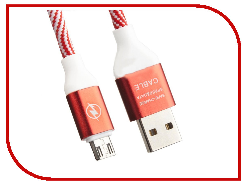 

Аксессуар Liberty Project USB - Micro USB Волны Red-White 0L-00033138