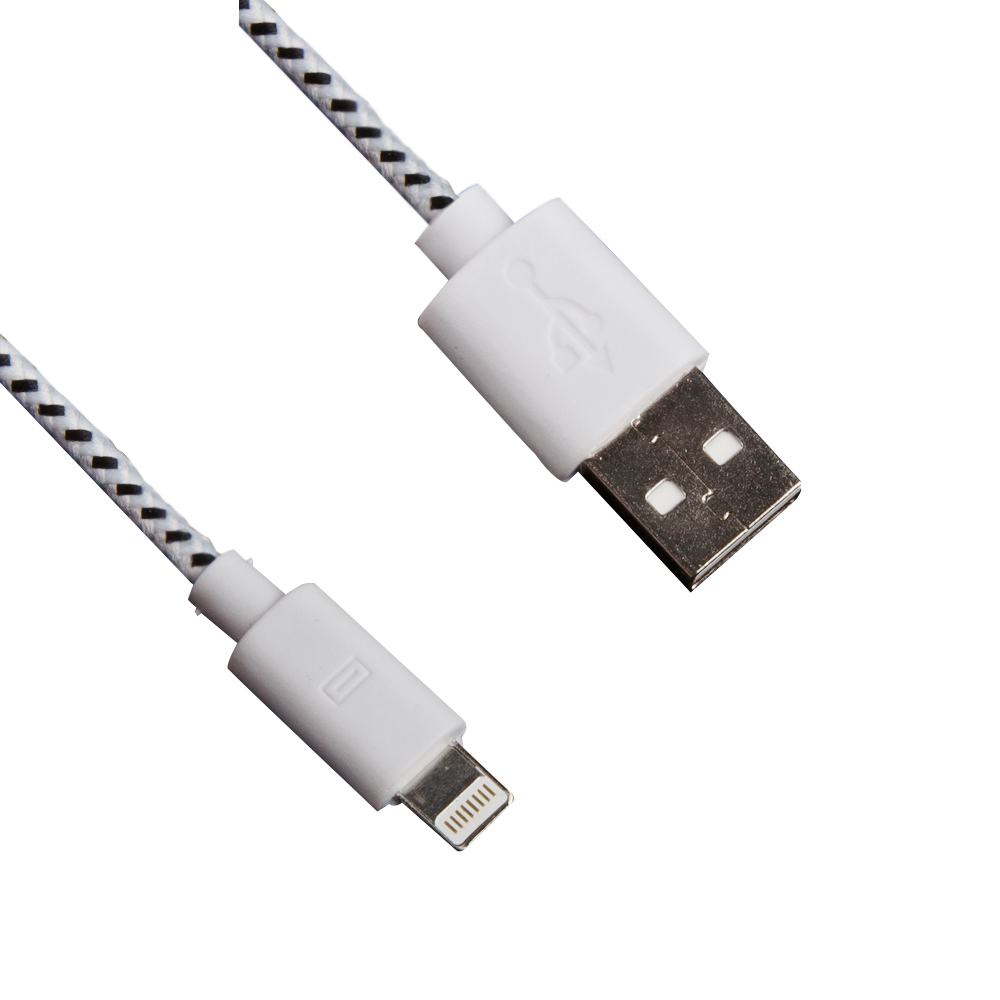 фото Аксессуар Liberty Project Кабель USB - Lightning White/Black R0007947