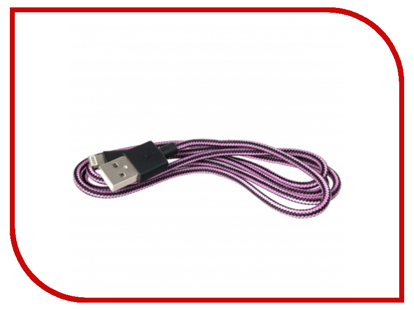 

Аксессуар Liberty Project Кабель USB - Lightning Pink/Black SM001591