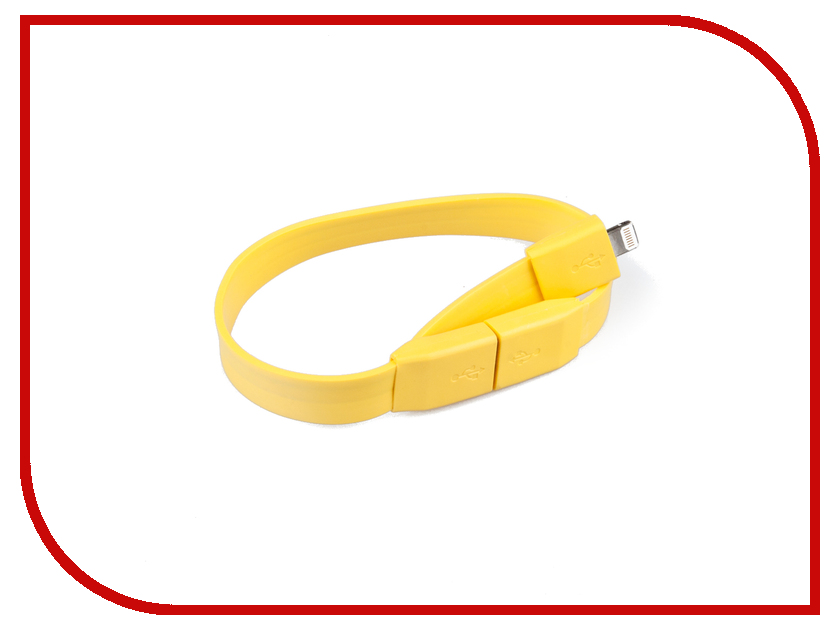 фото Аксессуар Liberty Project Кабель Браслет USB - Lightning Yellow SM001782