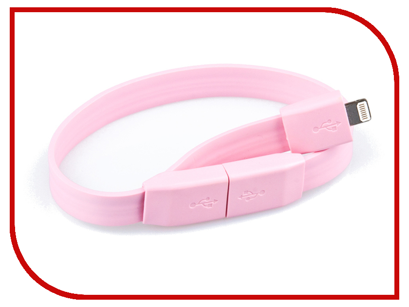 фото Аксессуар Liberty Project Кабель Браслет USB - Lightning Pink SM001778