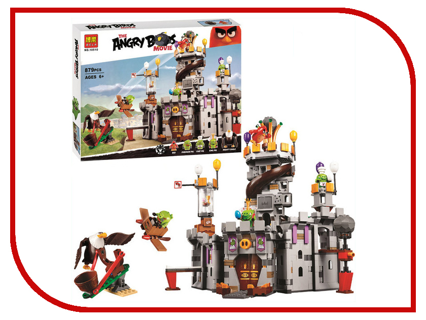 

Конструктор Bela Angry Birds Замок короля свинок 879 дет. 10510