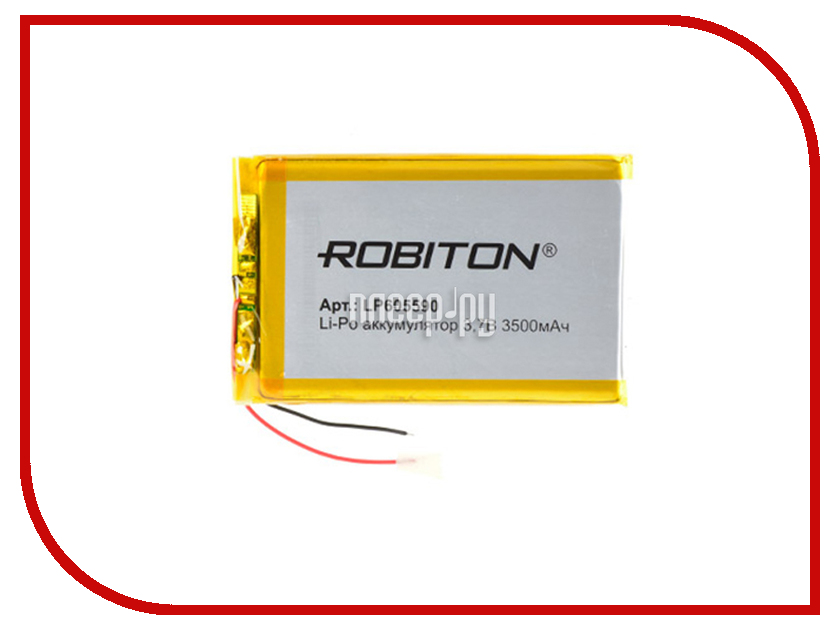 фото Аккумулятор LP605590 - Robiton 3.7V 3500mAh 14907