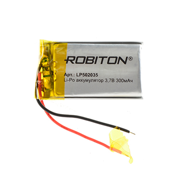 

Аккумулятор LP502035 - Robiton 3.7V 300mAh 14899, LP502035