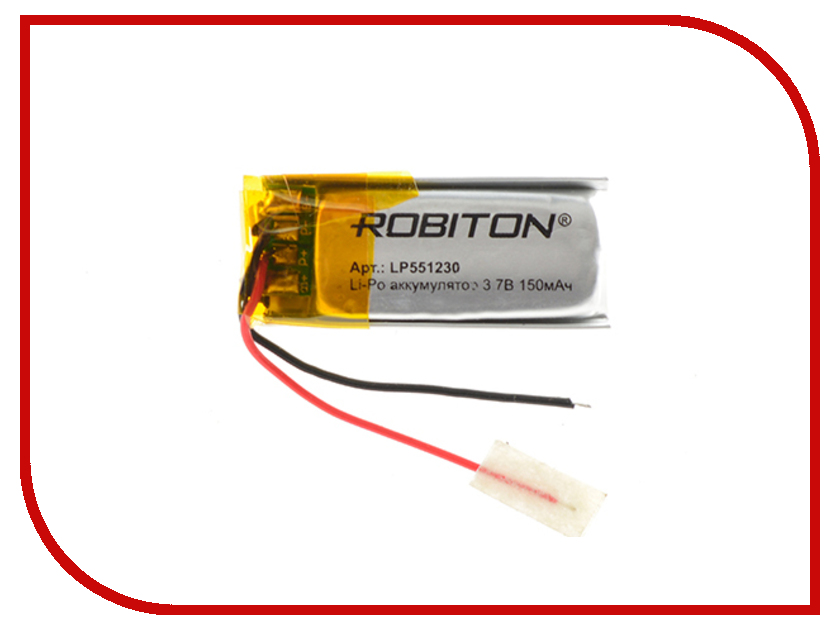 фото Аккумулятор LP551230 - Robiton 3.7V 150mAh 14900