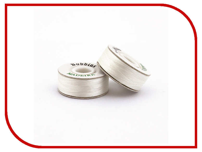 фото Набор ниток для швейных машин Madeira Bobbins №150 50шт White 80004