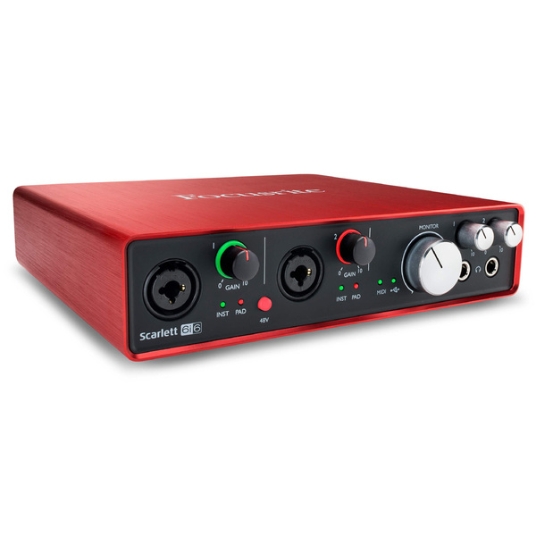 

Аудиоинтерфейс Focusrite Scarlett 6i6 2nd Gen, Scarlett 6i6 2nd Gen