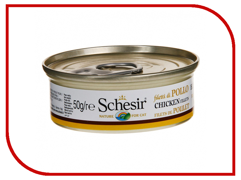 

Корм Schesir С112 Цыпленок/Рис 50g 1шт для кошек