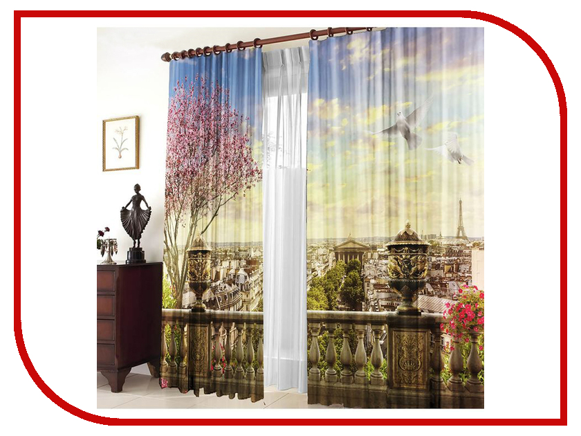 

Комплект штор Тамитекс Панорама Парижа 150x270cm 2547166, Панорама Парижа
