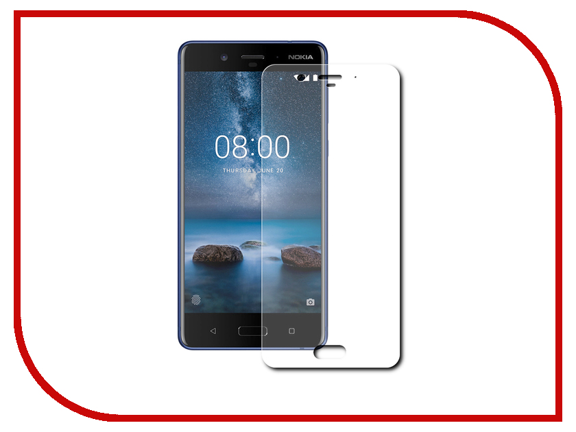 

Аксессуар Защитная пленка Nokia 8 Red Line Full Screen TPU