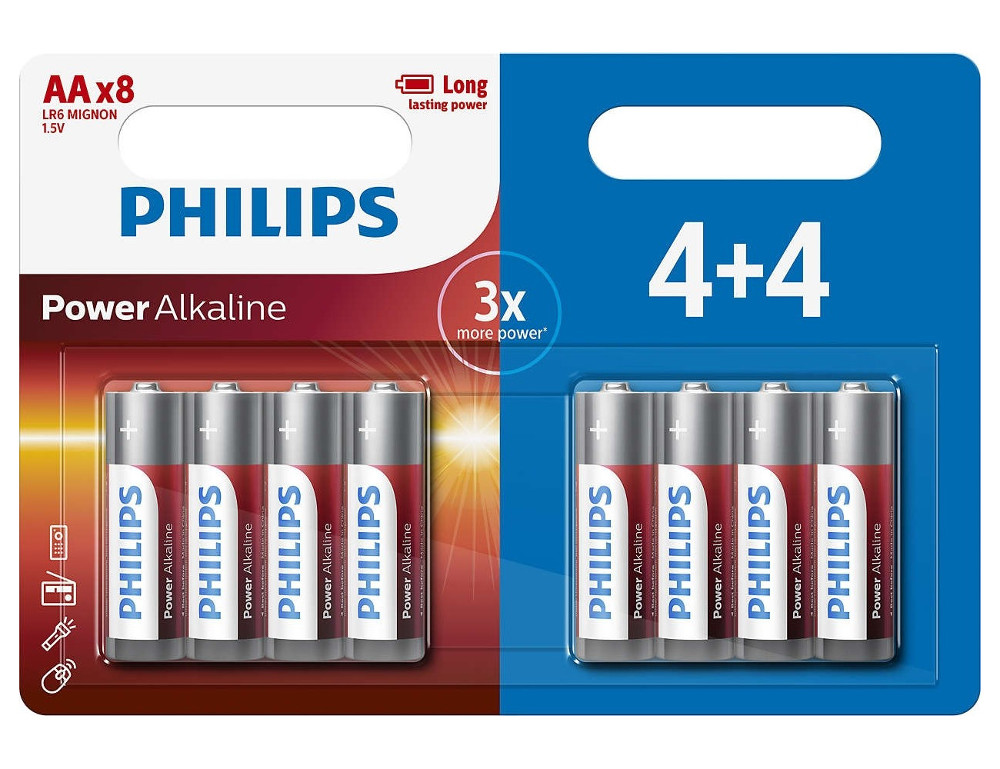 

Батарейка AA Philips LR6P8BP/10 (8 штук), LR6P8BP/10