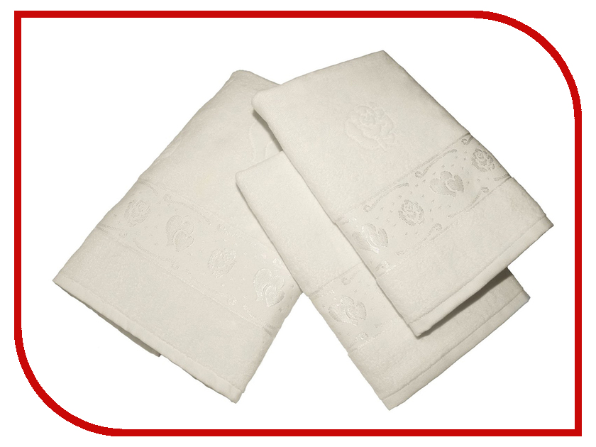 

Полотенце Aisha Home 50x90/70x140 3шт Cream УНП-018-01-3