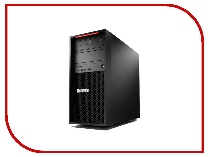 фото Настольный компьютер Lenovo ThinkStation P320 MT Black 30BH0009RU (Intel Core i7-7700 3.6 GHz/16384Mb/256Gb SSD/DVD-RW/nVidia Quadro P600 2048Mb/Windows 10 Pro 64-bit)