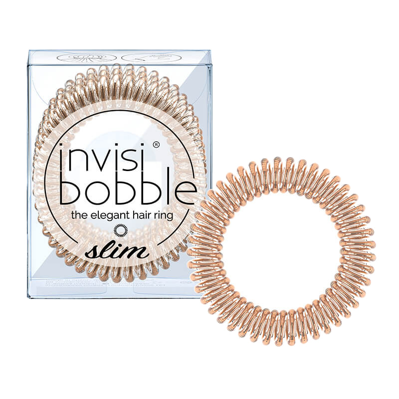 

Резинки для волос Invisibobble Slim Bronze Me Pretty 3 штуки, Slim Bronze Me Pretty