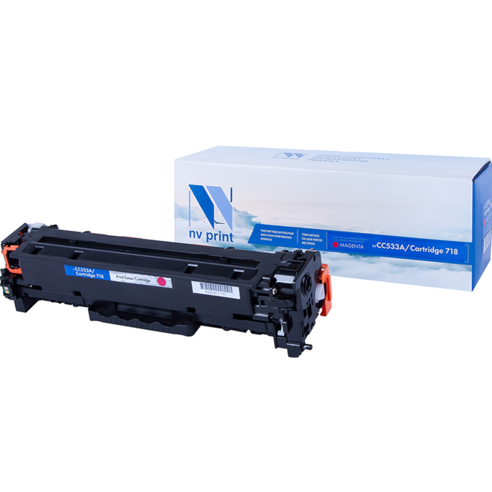 

Картридж NV Print (схожий с HP CC533A/718) Magenta для HP LaserJet Color MFP-CM2320/CP2025/i-SENSYS LBP-7200C/MF8330C/8350C 2800k NV-CC533A-718M, NV-CC533A-718M
