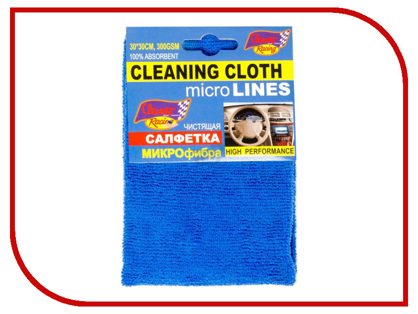 

Салфетка-микрофибра Cleaner Racing 30x30cm Микс MF-0.5 / 36334, Cleaner Racing